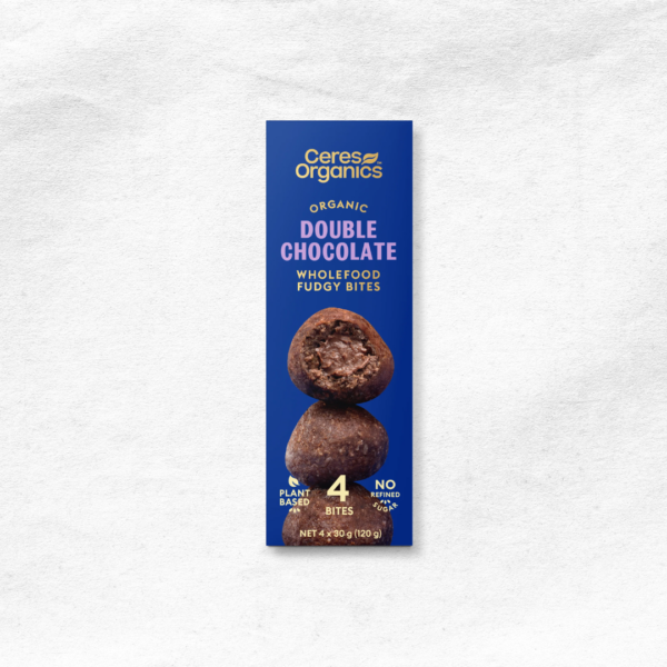 Bouchées biologiques double chocolat <span class="product-weight">(120g)</span>